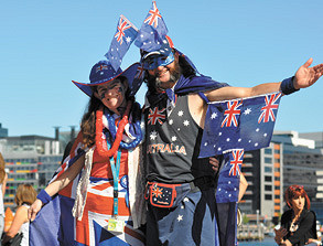 Aussie Day fun in Docklands