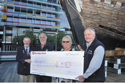 The Docklands Chamber of Commerce and Alma Doepel restoration team have had a busy few months raising money for the continued restoration of Docklands’ historic top-sail schooner.