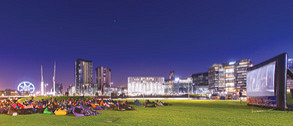 Outdoor cinema at Yarra’s Edge