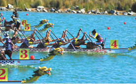 Local dragon boaters make history