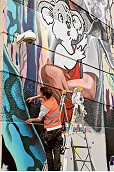 Giant new mural in Docklands