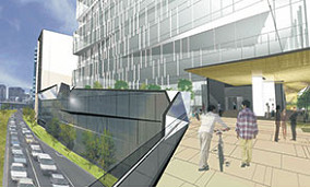 New footbridge to station 