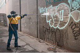 Mammoth graffiti clean-up rids streets of unsightly vandalism