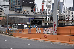 Locals lash authority over graffiti on Charles Grimes Bridge
