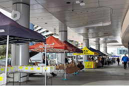Docklands Farmers Market pauses for November amid plans for new foreshore location