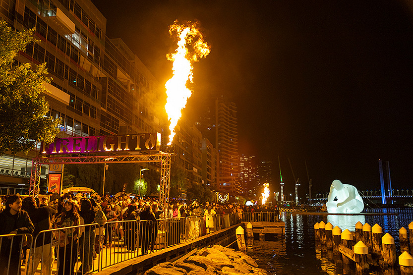 Docklands: Firelight returns, and the harbour takes centre stage