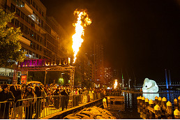 Docklands: Firelight returns, and the harbour takes centre stage