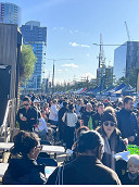 Crowds flock to waterfront market