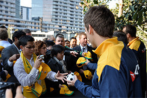 Socceroos share a sausage