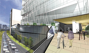 New footbridge to station