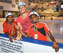 Nyirrpi kids skate the white magic