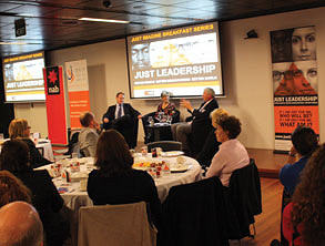 ‘‘Just Leadership’’ breakfast series