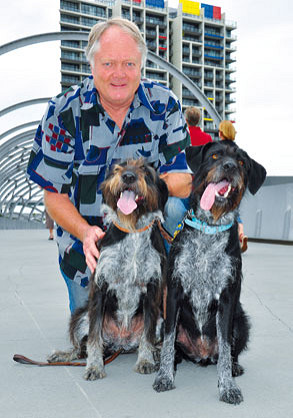 Bill’s left holding the puppies