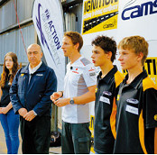 F1 ace visits Docklands