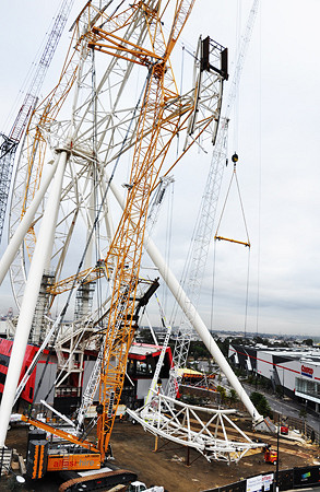 Wheel spins towards completion