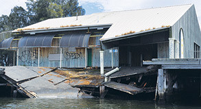 Docklands wharves give up the ghost