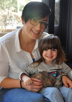 Ari loves bunnies