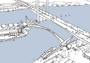 Boating - Bridge referenced in Gehl report